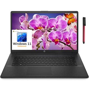 2022 hp 17 17.3″ fhd business laptop, intel quad-core i7-1165g7 up to 4.7ghz, 64gb ddr4 ram, 2tb pcie ssd + 2tb ssd, wifi 6, bluetooth 5.0, type-c, jet black, windows 11 pro, broag 64gb flash drive