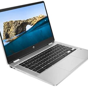 2022 HP Convertible 2-in-1 Chromebook, 14" FHD IPS Touchscreen, Intel Processor up to 3.28GHz, 8GB Ram, 128GB SSD, Super-Fast 6th Gen WiFi, Chrome OS(Renewed) (Silver)