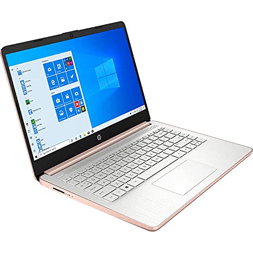 HP Newest 14" Touchscreen Laptop, Intel Dual-Core N4020, 8GB RAM, 128GB Storage(64GB eMMC+64GB Micro SD), Webcam, 1Yr Office w/ Accessories(Rose Gold)