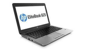 hp elitebook 820 g1 12.5in laptop, intel core i7-4600u 2.1ghz, 8gb ram, 256gb solid state drive, windows 10 pro 64bit (renewed)