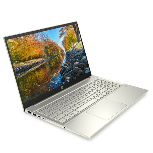 Newest HP 15 Pavilion Laptop, 15.6" Full HD Touchscreen, Intel Core i7-1165G7 Quad-Core Processor, 64GB RAM, 2TB PCIe SSD, Backlit Keyboard, Webcam, HDMI, Wi-Fi 6, Bluetooth, Windows 11 Home, Gold