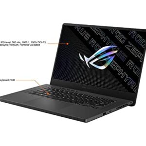 ASUS ROG Zephyrus G15 Slim Flagship Gaming Laptop, 15.6" 165Hz QHD (2560x1440) 100% DCI-P3 Pantone, AMD Ryzen 9 5900HS 8 Cores, GeForce RTX 3060, RGB Backlit KB, Wi-Fi 6 (40GB RAM | 2TB PCIe SSD)