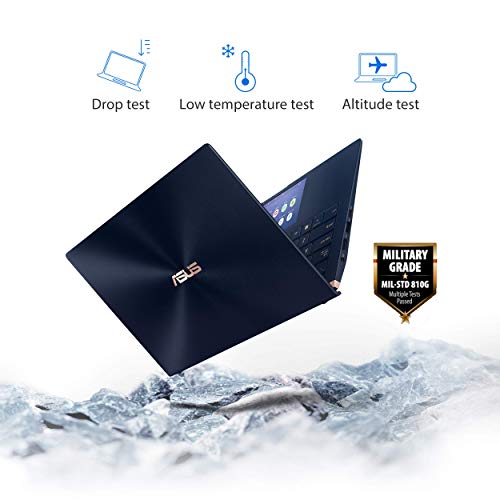 Asus ZenBook 14 Ultra-Slim Laptop 14 Full HD NanoEdge Bezel, Intel Core i7-1065G7, 8GB RAM, 512GB PCIe SSD, NumberPad, Thunderbolt 3, Windows 10 Home, Pine Grey, UX425JA-EB71 (Renewed)