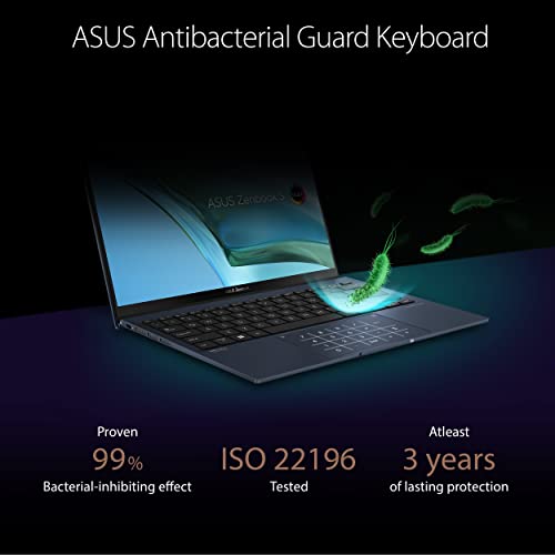 ASUS Zenbook S 13 OLED 13.3” 2.8K OLED Touch Display, AMD Ryzen 7 6800U CPU, Radeon Graphics, 16GB RAM, 1TB SSD, Windows 11 Pro, NumberPad, Fingerprint, Ponder Blue, UM5302TA-XB76T