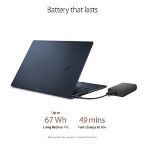 ASUS Zenbook S 13 OLED 13.3” 2.8K OLED Touch Display, AMD Ryzen 7 6800U CPU, Radeon Graphics, 16GB RAM, 1TB SSD, Windows 11 Pro, NumberPad, Fingerprint, Ponder Blue, UM5302TA-XB76T