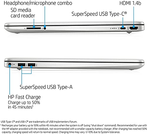HP 2021 15.6" HD Laptop Computer, AMD Athlon Silver N3050U, 4GB RAM, 128GB SSD, HDMI, USB-C, WiFi, Webcam, Windows 10 S with Office 365 for 1 Year, cm. Accessories