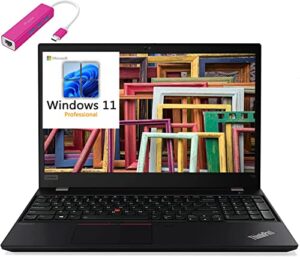 lenovo thinkpad t15 g2 15.6″ fhd 300nits business laptop computer, intel quad-core i5-1145g7 (beat i7-1065g7), 16gb ddr4 ram, 512gb pcie ssd, wifi6, backlit keyboard, windows 11 pro, ipuzzl type-c hub