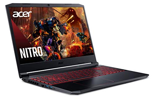 Acer Nitro 5 Gaming Laptop, 10th Gen Intel Core i5-10300H,NVIDIA GeForce GTX 1650 Ti, 15.6" Full HD IPS 144Hz Display, 8GB DDR4,256GB NVMe SSD,WiFi 6, DTS X Ultra,Backlit Keyboard,AN515-55-59KS