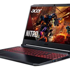 Acer Nitro 5 Gaming Laptop, 10th Gen Intel Core i5-10300H,NVIDIA GeForce GTX 1650 Ti, 15.6" Full HD IPS 144Hz Display, 8GB DDR4,256GB NVMe SSD,WiFi 6, DTS X Ultra,Backlit Keyboard,AN515-55-59KS