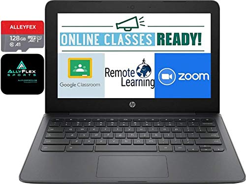 HP Chromebook 11.6" HD Laptop for Business and Student, Intel Celeron N3350, 4GB Memory, 160GB Space(32GB eMMC+128GB MemoryCard), Webcam, USB-C, WiFi , Bluetooth, Chrome OS+AllyFlex mp