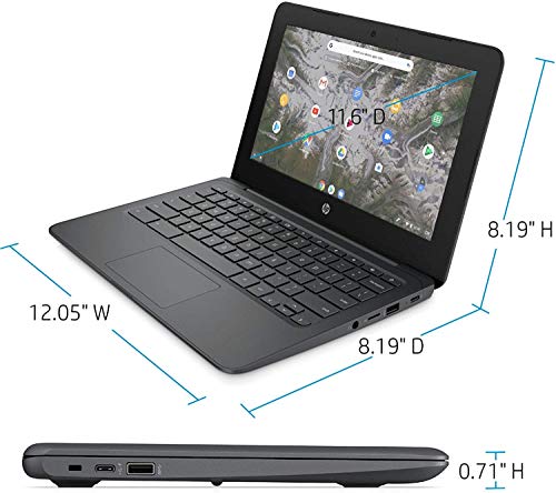 HP Chromebook 11.6" HD Laptop for Business and Student, Intel Celeron N3350, 4GB Memory, 160GB Space(32GB eMMC+128GB MemoryCard), Webcam, USB-C, WiFi , Bluetooth, Chrome OS+AllyFlex mp