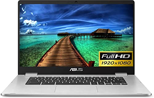 ASUS 15 Slim Chrome OS Laptop Intel Processor up to 2.4GHz 15.6in Full HD NanoEdge-Display with 180 Degree-Hinge 4GB DDR4 64GB Storage WiFi + BT (C523 – Renewed)