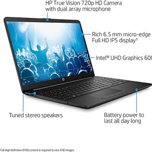 2022 Newest HP Notebook 15 Laptop, 15.6" Full HD Screen, Intel Celeron N4020 Processor, 16GB DDR4 Memory, 512GB SSD, Online Meeting Ready, Webcam, Type-C, RJ-45, HDMI, Windows 10 Home, Black (Renewed)