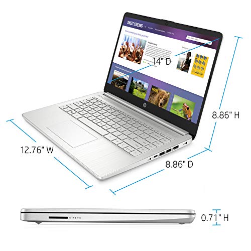 HP Pavalion Laptop, 14" HD Touchscreen, Intel Core i3-1115G4 Processor, Micro-Edge, Thin & Portable, Micro-Edge & Anti-Glare Screen, Long Battery Life, Windows 11 (16GB RAM | 1TB SSD)