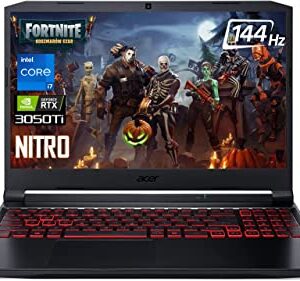 Acer Nitro 5 15.6" FHD 144Hz Gaming Notebook, Intel Core i7-11800H Processor, NVIDIA GeForce RTX 3050 Ti, 4 Ports, Killer Wi-Fi, Backlit Keyboard, HDMI, Webcam, Win 11 Home (32GB RAM | 1TB SSD)