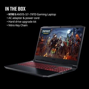 Acer Nitro 5 15.6" FHD 144Hz Gaming Notebook, Intel Core i7-11800H Processor, NVIDIA GeForce RTX 3050 Ti, 4 Ports, Killer Wi-Fi, Backlit Keyboard, HDMI, Webcam, Win 11 Home (32GB RAM | 1TB SSD)