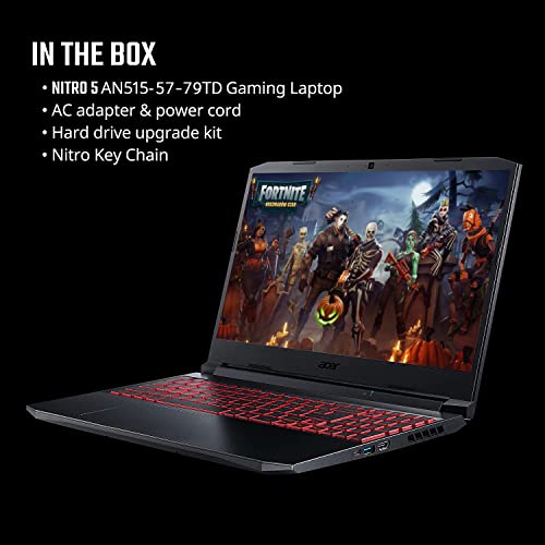 Acer Nitro 5 15.6" FHD 144Hz Gaming Notebook, Intel Core i7-11800H Processor, NVIDIA GeForce RTX 3050 Ti, 4 Ports, Killer Wi-Fi, Backlit Keyboard, HDMI, Webcam, Win 11 Home (32GB RAM | 1TB SSD)