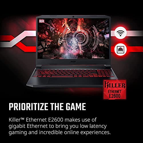 Acer Nitro 5 15.6" FHD 144Hz Gaming Notebook, Intel Core i7-11800H Processor, NVIDIA GeForce RTX 3050 Ti, 4 Ports, Killer Wi-Fi, Backlit Keyboard, HDMI, Webcam, Win 11 Home (32GB RAM | 1TB SSD)