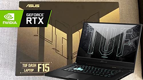 ASUS 2022 Newest TUF Dash Premium Gaming Laptop: 15.6" FHD 144Hz IPS Display, Intel Gaming H Core H 8-Core i7-11370H, 32GB RAM, 2TB SSD, 4GB GeForce RTX 3050Ti, Wifi6, Backlit-KYB, DTS, Win10H, TF