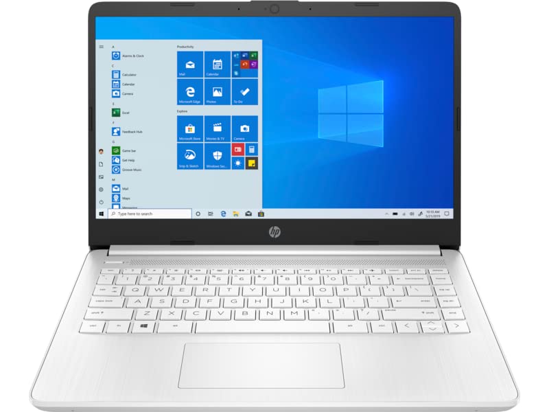 HP Laptop 14-dq3020ca 14" HD (1366 x 768) Intel Celeron N4500, Intel UHD Graphics, 4GB DDR4 RAM, 64GB eMMC Storage, Windows 10 Home S, Snowflake White (Renewed)