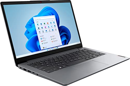 Lenovo Newest IdeaPad Laptop, 14.0" HD Display, Intel N4020, 4GB DDR4 RAM, Built-in 192G SSD(64G eMMC+128G PCIe SSD), 1-Year Office 365, Webcam, HDMI, WiFi 6, Bluetooth, Windows 11, Grey, JVQ MP