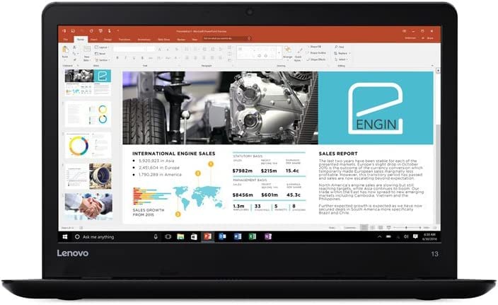 Lenovo Thinkpad 13 Business Laptop, 13.3" FHD (1920x1080) IPS Laptop, Intel Celeron 7th Generation Processor 3865U 1.8GHz, 8GB DDR4 RAM, 128GB SSD, Webcam, Window 10 pro (Renewed)