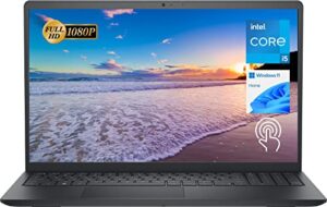 newest dell inspiron 15 3511 laptop, 15.6″ fhd touchscreen, intel core i5-1035g1, 12gb ram, 256gb pcie nvme m.2 ssd, sd card reader, webcam, hdmi, wifi, windows 11 home, black (renewed)