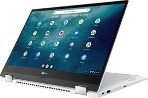 asus flip 2-in-1 15.6″ fhd touchscreen chromebook laptop, intel core i3-1115g4(up to 4.1ghz), 8gb ddr4 ram, 128gb ssd, backlit keyboard, wifi 6, usb type c, chrome os, white