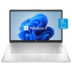 hp newest 17t laptop, 17.3” hd+ touchscreen, intel core i7-1165g7 processor, 64gb ddr4 ram, 2tb pcie ssd, backlit keyboard, hdmi, windows 11 home, silver