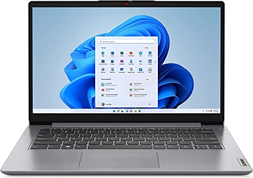 Lenovo 2023 Newest Ideapad 1i Laptop, 14 inch HD Display, Intel Pentium N5030 Processor, 4GB RAM, 256GB Storage, Intel UHD Graphics, Wi-Fi 6, Bluetooth, Windows 11 Home in S Mode, Bundle with Cefesfy