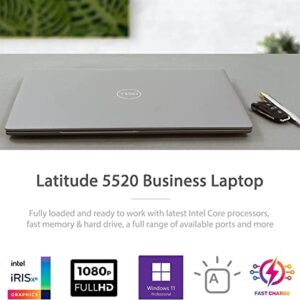 Dell Latitude 5000 Series 5520 Business Laptop, 15.6" FHD Touchscreen, Intel Core i5-1145G7 vPro, 16GB RAM, 512GB SSD, IR Camera, NFC, Backlit Keyboard, Wi-Fi 6, Windows 11 Pro