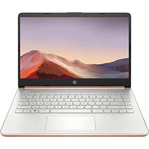 2021 Newest HP Premium 14-inch HD Laptop, Intel Dual-Core Processor Up to 2.8GHz, 8GB RAM, 64GB eMMC Storage, Webcam, Bluetooth, HDMI, Wi-Fi, Rose Gold, Windows 10 with 1 Year Microsoft 365