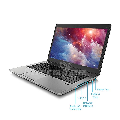 HP Laptop ELITEBOOK 840 G2 Intel Core i7-5600u 2.60GHz 8GB DDR3 Ram 500GB HDD Webcam Win 10 Pro (Renewed)