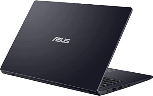 Asus 2022 14'' HD Laptop, Intel Celeron N4020 Processor, 4GB RAM, 64GB eMMC Flash Memory, Graphics 500, Webcam, Stereo Speakers, Black, Windows 11S, 32GB Snowbell USB Card