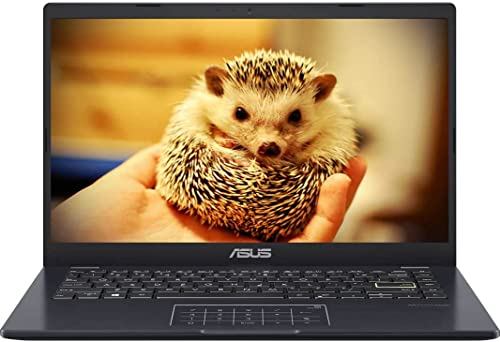 Asus 2022 14'' HD Laptop, Intel Celeron N4020 Processor, 4GB RAM, 64GB eMMC Flash Memory, Graphics 500, Webcam, Stereo Speakers, Black, Windows 11S, 32GB Snowbell USB Card