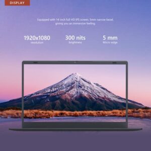 Tulasi Laptop Computer, 2023 Laptop, Windows 11 Laptop 12GB RAM 256GB NVMe SSD Intel 4-Cores N5095 Laptops 14 inch 1080P IPS Display, WiFi 5, Bluetooth, USB Type C, Webcam