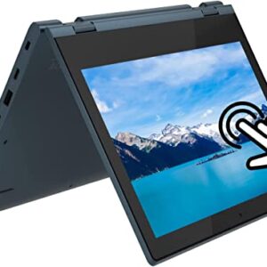 Lenovo Flagship Chromebook 11.6" HD 2 in 1 Touchscreen Laptop Computer, Intel N4020 (up to 2.80 GHz), 4GB RAM, 64GB eMMC, WiFi, Bluetooth, Webcam, Chrome OS, Abyss Blue