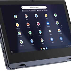 Lenovo Flagship Chromebook 11.6" HD 2 in 1 Touchscreen Laptop Computer, Intel N4020 (up to 2.80 GHz), 4GB RAM, 64GB eMMC, WiFi, Bluetooth, Webcam, Chrome OS, Abyss Blue