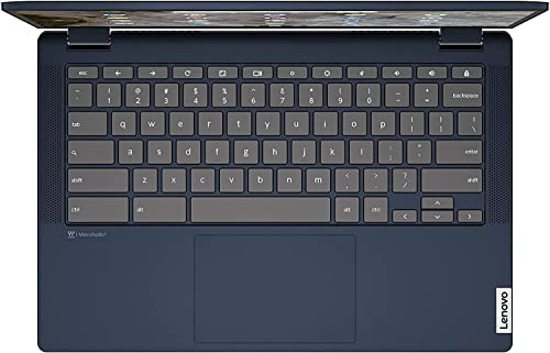 Lenovo Flagship Chromebook 11.6" HD 2 in 1 Touchscreen Laptop Computer, Intel N4020 (up to 2.80 GHz), 4GB RAM, 64GB eMMC, WiFi, Bluetooth, Webcam, Chrome OS, Abyss Blue