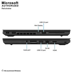 Lenovo ThinkPad T460 14in Notebook Intel Core I5-6200U up to 2.8G,Webcam,1920x1080,8G RAM,256G SSD,USB 3.0,HDMI,Win 10 Pro 64 Bit,Multi-Language Support English-Spanish (Renewed)