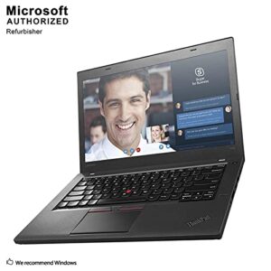 Lenovo ThinkPad T460 14in Notebook Intel Core I5-6200U up to 2.8G,Webcam,1920x1080,8G RAM,256G SSD,USB 3.0,HDMI,Win 10 Pro 64 Bit,Multi-Language Support English-Spanish (Renewed)