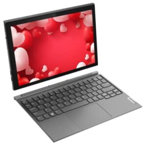 Lenovo Ideapad Duet 3i 2 in 1 Tablet, 10.3 inch Touchscreen Display, Intel Celeron N4020, Windows 11 in S Mode, 4GB RAM, 64GB eMMC+64GB Card, Type-C, Detachable Keyboard Included, PCM Stylus Pen