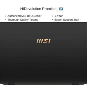 [2022] HIDevolution MSI Summit E13FlipEvo A12MT 13.4" FHD+ 120Hz Touch Screen, 1.5 GHz i7-1260P, Intel Iris Xe, 32GB LPDDR5-4800MHz, 2 TB PCIe SSD