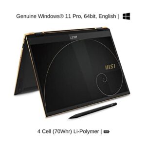 [2022] HIDevolution MSI Summit E13FlipEvo A12MT 13.4" FHD+ 120Hz Touch Screen, 1.5 GHz i7-1260P, Intel Iris Xe, 32GB LPDDR5-4800MHz, 2 TB PCIe SSD