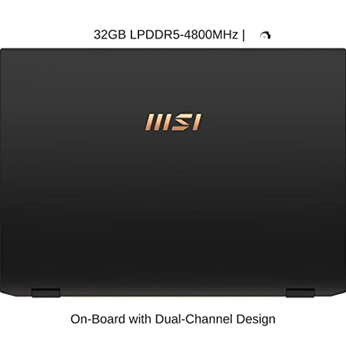 [2022] HIDevolution MSI Summit E13FlipEvo A12MT 13.4" FHD+ 120Hz Touch Screen, 1.5 GHz i7-1260P, Intel Iris Xe, 32GB LPDDR5-4800MHz, 2 TB PCIe SSD