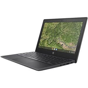 HP Chromebook 11 11.6" Laptop Computer for Business or Education, AMD A4-9120C Processor up to 2.4GHz, 4GB DDR4 RAM, 32GB eMMC, 802.11AC WiFi, Bluetooth 5.0, Black, Chrome OS, BROAGE 64GB Flash Drive