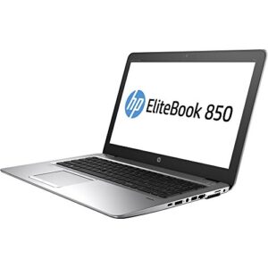 HP Elitebook 850 G4 15.6" Notebook, Windows, Intel Core i7 2.7 GHz, 16 GB RAM, 512 GB SSD , Silver (1BS53UT#ABA) (Renewed)