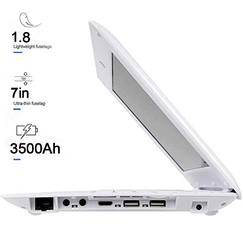 Tocosy Laptop 10.1Inch Quad Core Windows 10 HD Graphics Ultra Thin Computer PC, 2GB RAM 32GB Storage 1.92GHZ USB 2.0 WiFi Bluetooth HDMI IPS Display Notebook (White)