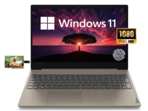 lenovo new ideapad 3i business laptop, 15.6″ fhd display, intel core i3-1115g4, windows 11 home, 8gb ram 256gb ssd, almond, 32gb durlyfish usb card