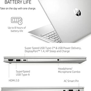 HP 2022 Pavilion 15.6" FHD IPS Touchscreen Laptop 12th Intel 12-Core i7-1260P Iris Xe Graphics 32GB DDR4 2TB NVMe SSD HDMI2.0 WiFi AX USB-C Backlit KB Fingerprint Windows 11 Pro w/ RE Accessories